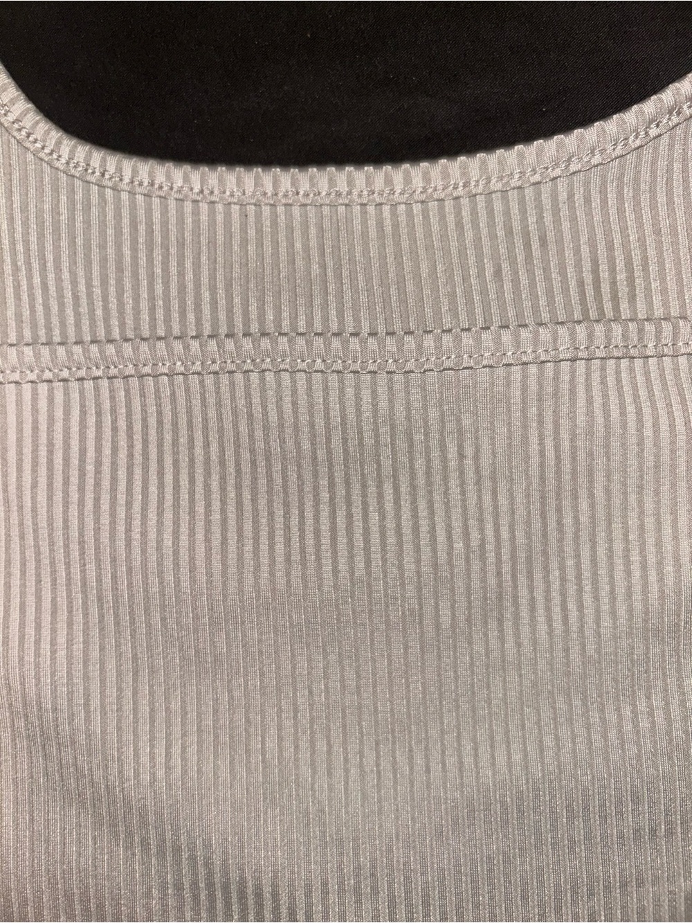 SHEIN Gray Ribbed Halter Crop Tank Top Size M - Picture 3 of 5
